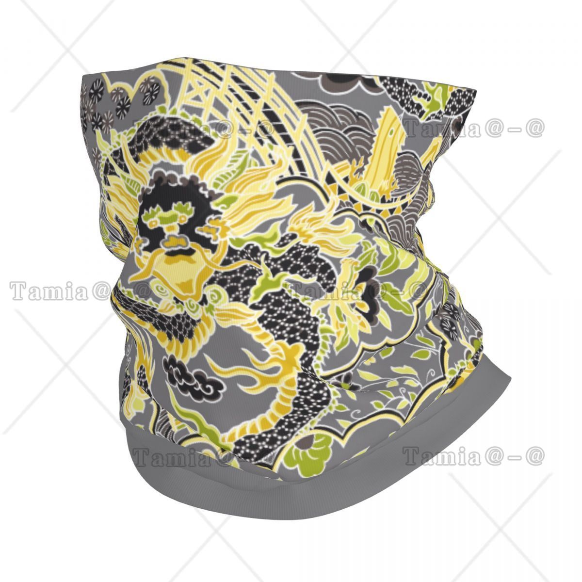 Neck Warmer Tube - ผ้าพันคอแบบทูบลายมังกรจักรพรรดิสไตล์จีนโบราณสำหรับผู้หญิงและผู้ชาย ผ้าพันคออุ่นคอสำหรับฤดูหนาว เหมาะสำหรับเล่นสกี ลวดลายตำนานเอเชียดั้งเดิม