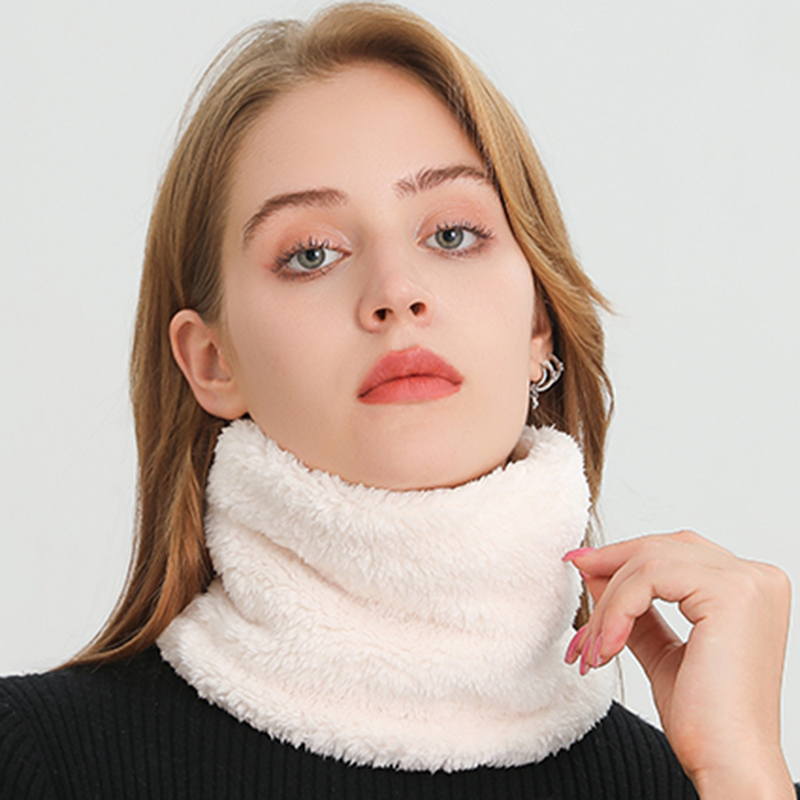 Muffler Men Wool - แคชเมียร์ WARM Collor แหวนฤดูหนาวผ้าพันคอ Solid Plush