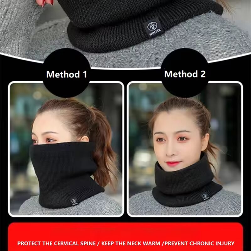 ผ้าพันคอถักไหมพรมกันหนาวสำหรับ - Muffler Men Wool บทวิจารณ์และราคา