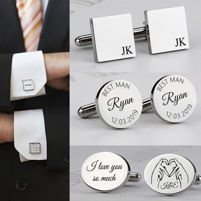 ส่วนบุคคลแกะสลักเริ่มต้น Cuffl - Tie Clip Silver บทวิจารณ์และราคา