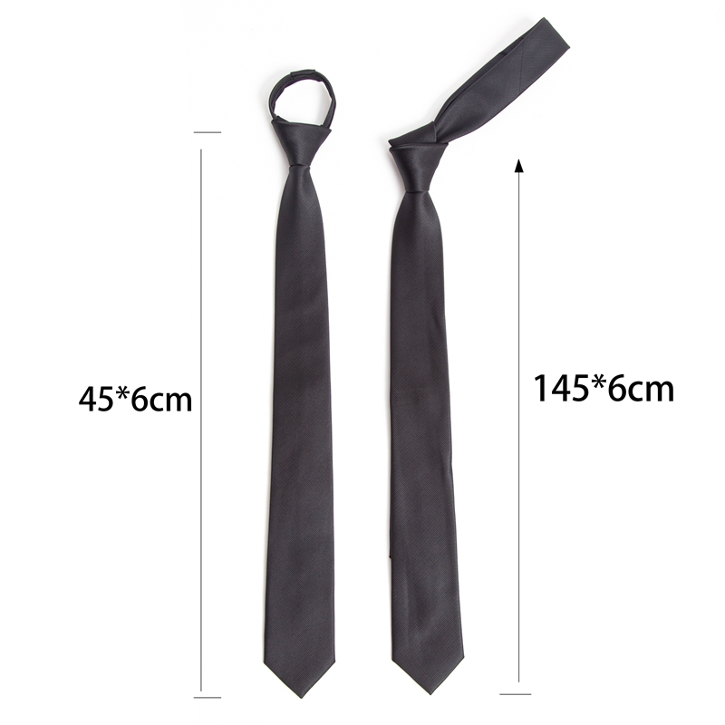 เนคไทสีดำ ซิป ผูกเอง คุณภาพสูง - Skinny Tie Men บทวิจารณ์และราคา