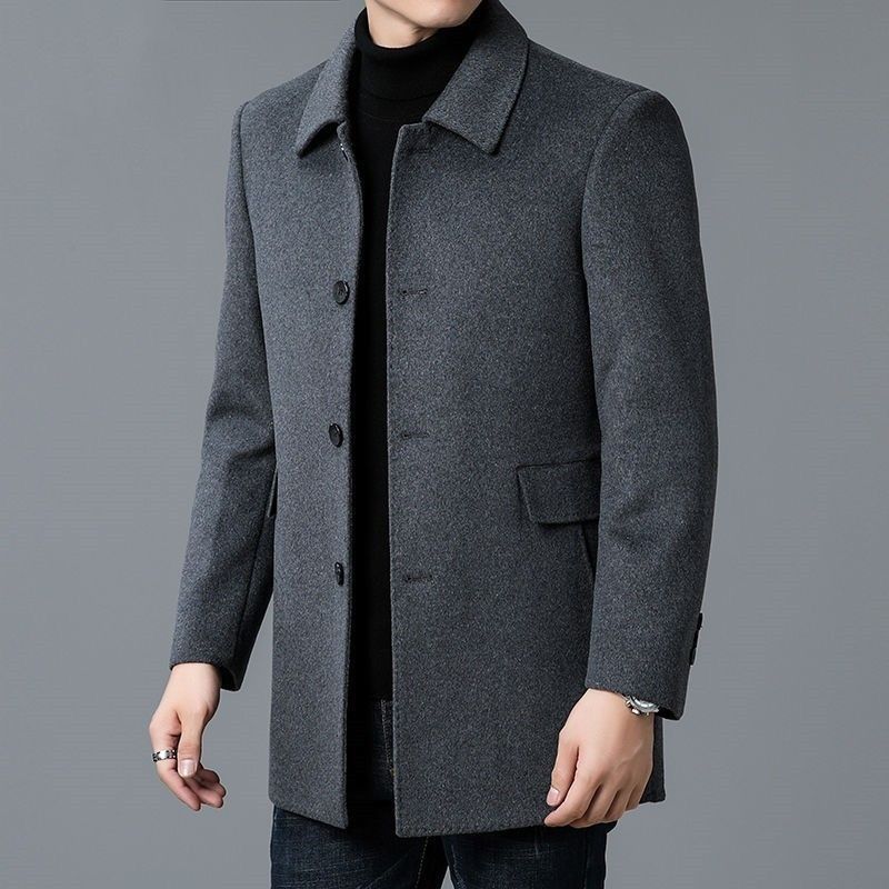 เสื้อโค้ทผสมขนสัตว์ สีขาว สำหร - Muffler Men Wool บทวิจารณ์และราคา
