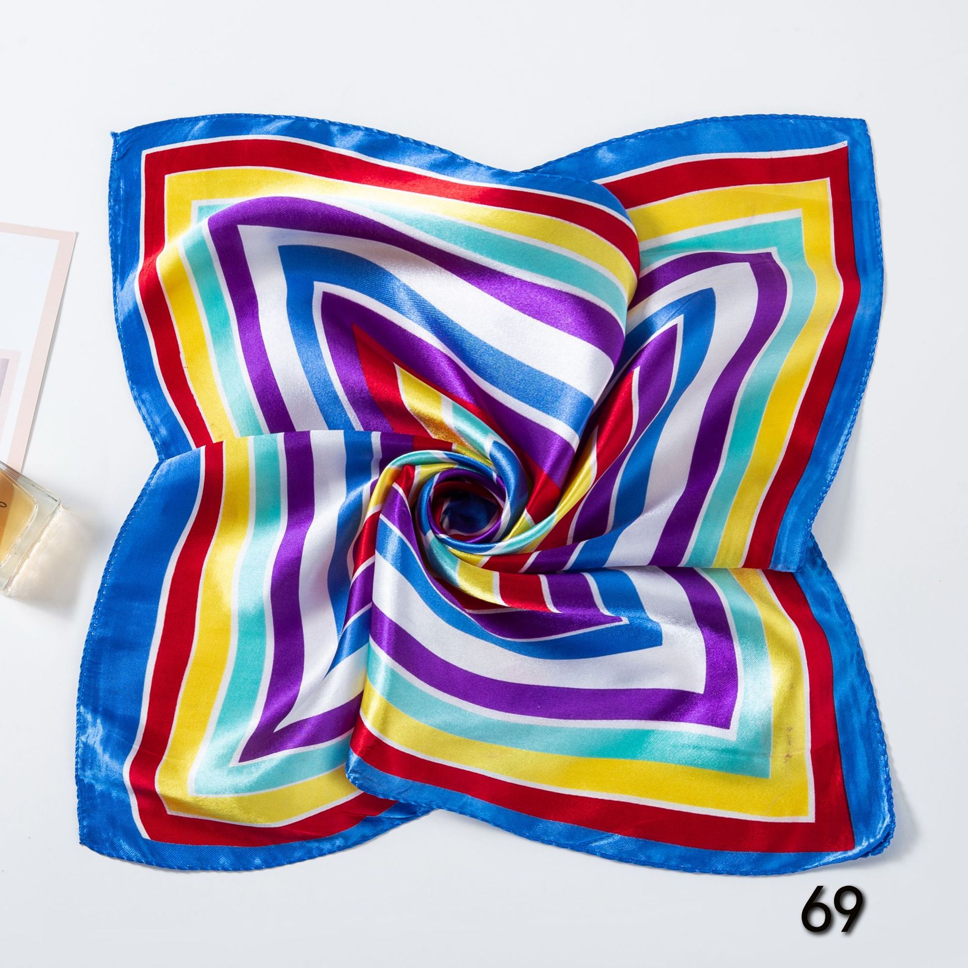50*50 ซม.ผ้าพันคอผ้าไหมผ้าพันค - Scarf Silk Square บทวิจารณ์และราคา